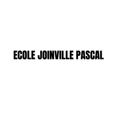 Découpe de lettres : "ECOLE JOINVILLE PASCAL"