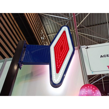 Enseigne Carotte Tabac 100 cm à LEDS